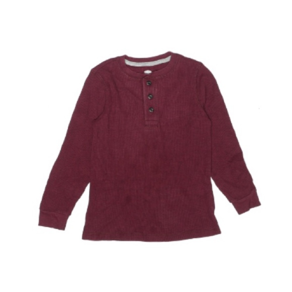 Old Navy | Burgundy Long Sleeve Thermal Shirt 6/7